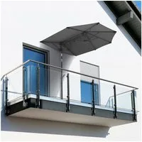 Schneider Schirme Balkonschirm Salerno mezza, LxB: 150x150 cm, mit Schutzhülle, ohne Schirmständer