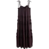 Next Strandkleid Maxikleid Netzstoff mit geschürten Trägern (2-tlg)