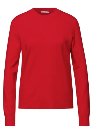 Street One - Kuscheliger Pullover racing red - Gr. - 36