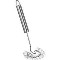 Wenco Spiralbesen Edelstahl Schneebesen, 22cm Saucenbesen – Silber, spülmaschinengeeignet und langlebig