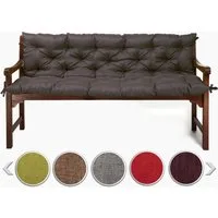 sunnypillow Bankauflage Bankauflage Stuhlkissen viele Farben und Größen zur Auswahl, 160 cm x 40 cm x 40 cm anthrazit