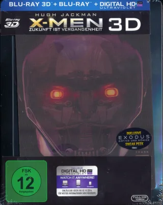 X-Men - Zukunft ist Vergangenheit - Exklusiv limitiertes Steelbook inkl. Lenticular - 3D + 2D - Blu-ray [Blu-ray] [2014]
