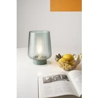 Pauleen LED Tischleuchte Pretty Glamour mobile Türkis, Leuchtmittel wechselbar, Warmweiß, E27, Timer Batterie