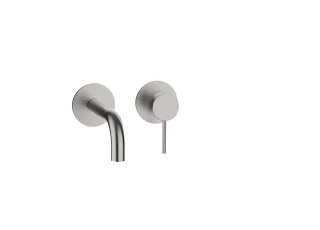 Herzbach MODUL7 Waschtisch-Wandbatterie Farbset 160mm Edelstahl, 70.701602.1.09 70.701602.1.09