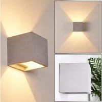 hofstein Wandleuchte »Alli« moderne Wandlampe aus Beton in Grau, mit Lichteffekt, ohne Leuchtmittel, 1xG9, Innen mit Up & Down-Effekt