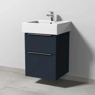 Sanipa 3way Waschtischunterbau zu Duravit Vero Waschtisch mit 2 Auszügen, Marine-Matt UP7151R