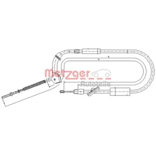 Metzger Handbremsseil vorne Mercedes B-Klasse W245