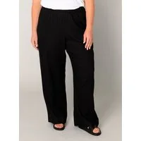 Base Level Curvy Leinenhose Yula Sommerhose, Leinen-Viskose-Mix, mit elastischem Bund