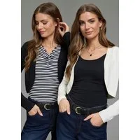 Laura Scott Bolero (2er-Pack) mit femininer, figurschmeichelnder Silhouette