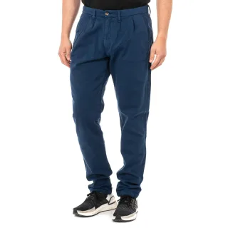 Lange Hose mit gerade geschnittenem Saum und Gürtelschlaufen KMT006 man
