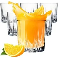 KONZEPT Gläser-Set Wassergläser Trinkgläser Set, Widerstandsfähiges Glas, 6-tlg., 6/12Set, 300ml, für Saft, Wasser, Cocktails, Gin Tonic, kalte Getränke