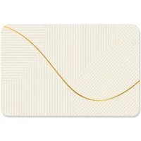 R2 Invest Badematte Beige 50x80 cm mit geometrischem Muster