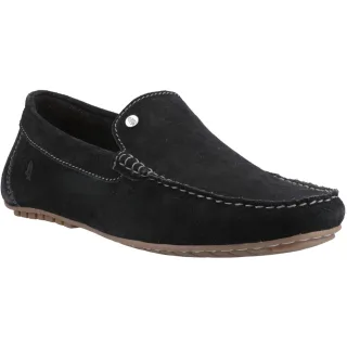 Hush Puppies Ralph Wildlederleder Herren Schwarz Slipper