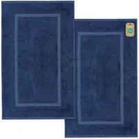 Lavea Badematte 2er Set Badeteppiche Elena Frottee 50x80 cm Badvorleger, 100% Baumwolle, 500 g/m² Frottier, weich & saugstark, pflegeleicht