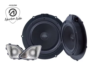 Original Alpine 2 Wege Lautsprecher Set Adventure Audio 16,5 cm (6,5-Zoll) für VW T6 SG ab 2015-2019