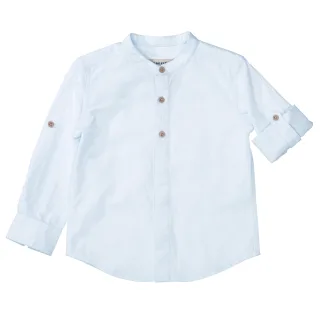 BASEFIELD - Kn.-Hemd light sky - Gr. - 128/134