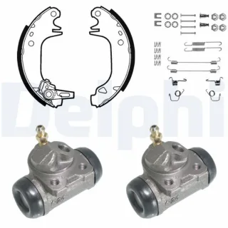 Delphi Bremsbacken vormontiert hinten Peugeot 309 Renault 11 9 1,9