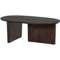 WOOOD Couchtisch Seam mit Massivmangoholz und organischem Beindesign 110x60x40 cm, Tischblattdicke 2,5 cm, konische Beine von 7 cm, Tragkraft 40 kg