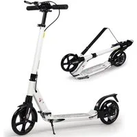 H.yeed Tretroller Kickscooter für Kinder ab 8–12 Jahren, mit Scheibenbremsen, Cityroller für Erwachsene mit Stoßdämpfung