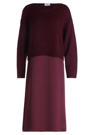 Robe Légère - Casual-Kleid burgundy grape - Gr. - 36