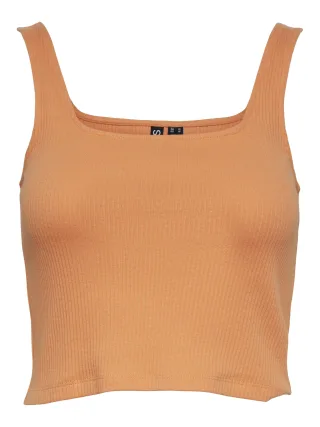 PIECES - PCNUKISA CROPPED TANK TOP NOOS tangerine - Gr. - XS