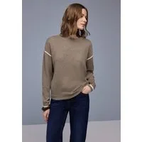 STREET ONE Strickpullover mit Kontrastdetails