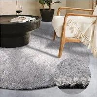 HANSE Home Hochflor-Teppich Olaf, rund, Höhe: 38 mm, Langflor, Shaggy, einfarbig, flauschig, weich, glänzend, modern, uni
