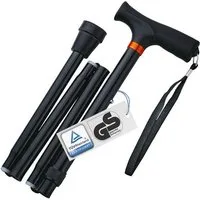 Bischoff & Bischoff Gehstock Gehstock faltbar Klappstock Gehhilfe Spazierstock Reisestock, 1-tlg., klappbar