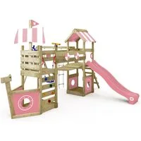 Wickey Spielturm StormFlyer – Klettergerüst in Schiffsoptik mit Rutsche & Kletterwand, Perfekt für kleine Kapitäne & Spielspaß – 10 Jahre Garantie*