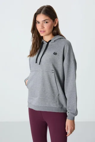 Übermaß Kapuzenpullover mit Tasche