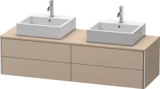 Duravit XSquare Konsolenwaschtischunterbau wandhängend Leinen Matt 1600x548x400 mm - XS4917B7575 XS4917B7575