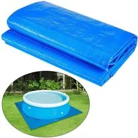 BTTO Bodenschutzplane Pool Bodenschutzplane Wasserdicht,PE Bodenplane (1-St), Pool-Abdeckung,Abdeckplane,für 8ft bis 14ft Frame oberirdische Pools