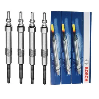4 Bosch Gl?hkerzen GLP066 Alfa Romeo 159 Fiat Stilo Opel Vectra C Saab 9-3 1
