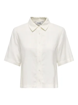 ONLY - ONLGOA S/S LINEN BL SHIRT CC PNT Cloud Dancer - Gr. - L