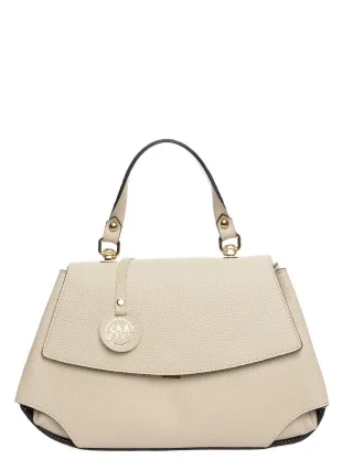 Roberta M Beige Rindsledertasche