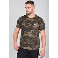 Alpha Industries Rundhalsshirt BASIC T SMALL LOGO Baumwolle, regular fit