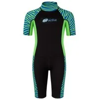 Beco Beermann Neoprenanzug BEactive Neopren Twins "Zebra Vibes" (2-tlg), Neopren-Set für Kids mit Zebra-Style und UV-Schutz