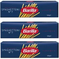 Barilla Nudeln, Barilla Nudeln Spaghettoni Nummer 7 Hartweizennudeln 3er Pack