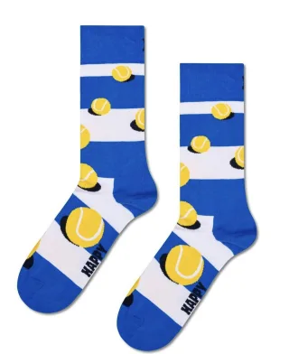 happy socks - Tennis Stripe Sock Blau - Gr. - 43.5