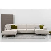 OTTO home Wohnlandschaft OLAND Struktur fein U-Form, XXL, B: 345 cm, Skandi-Design