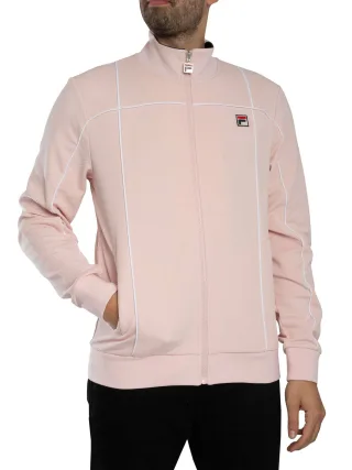 Fila Armando Trainingsjacke Mit Kontrastierenden Paspeln, Rosa