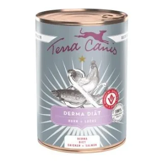 Terra Canis Nassfutter Hund Derma Diät Huhn und Truthahn 6x400 g