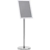 vidaXL Vitrine A4-Plakatständer Silbern Aluminiumlegierung