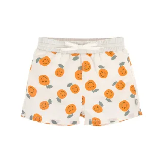 Lässig UV-Schutz Badehose mit Windel kurz und Orangenmotiv 74/80