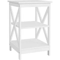 Yaheetech Nachttisch 40x40x61 cm, Nachttisch Couchtisch Sofatisch für Schlafzimmer, Wohnzimmer