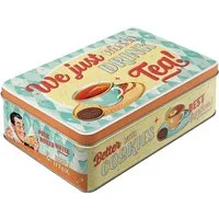 Nostalgic-Art Keksdose Nostalgic-Art - Vorratsdose Flach - Tea & Cookies Together