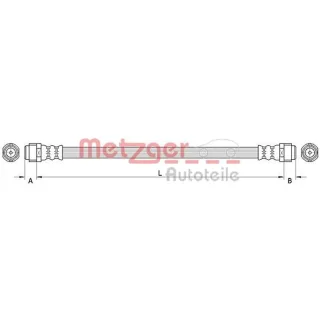 Metzger Bremsschlauch Porsche 911 Boxster Cayman