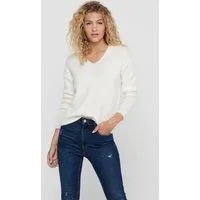 ONLY V-Ausschnitt-Pullover ONLCAMILLA V-NECK L/S PULLOVER KNT NOOS Materialmix, regular fit