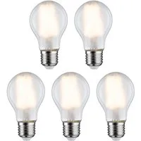 Paulmann LED-Leuchtmittel 5er Pack AGL 806lm 2700K matt 230V, E27, 5 St., Warmweiß