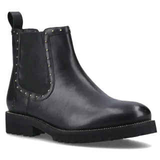 Hush Puppies Gwyneth Damen Chelsea Stiefel aus schwarzem Leder